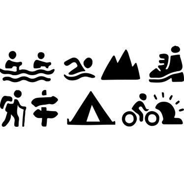 Autoaufkleber outdoor-abenteuer-kollektion - TenStickers