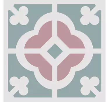 Fliesen Aufkleber florales Muster - TenStickers