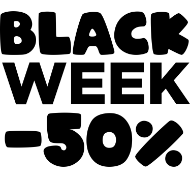 Wandtattoo black friday einfarbig individuell "black week" - TenStickers