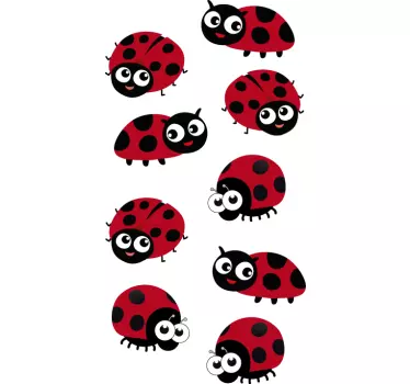 Autoaufkleber Marienkäfer - TenStickers