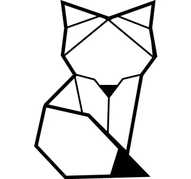 Wandtattoo geometrischer Fuchs - TenStickers