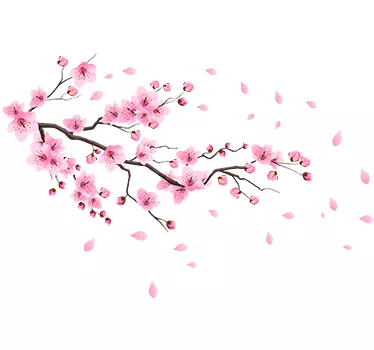 Floraler Aufkleber Frühlingsblume - TenStickers