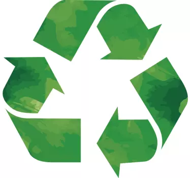 Recycling zeichen wandtattoo küche - TenStickers