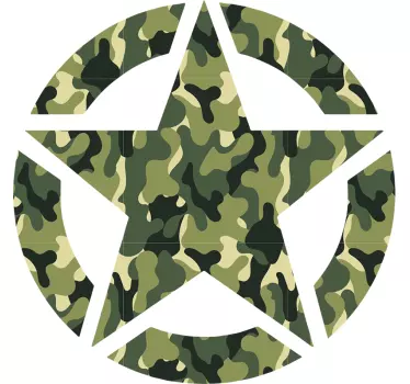 Militärstern-fahrzeugaufkleber - TenStickers