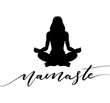 Wandtattoo Schlafzimmer Namaste Yoga Entspannung - TenStickers