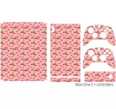 Xbox skin küsschen muster cover - TenStickers
