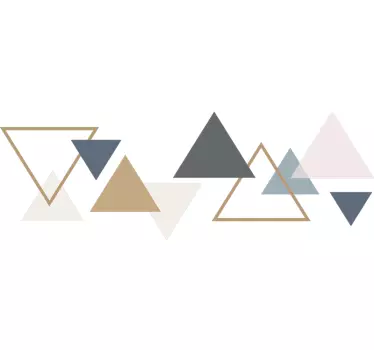 Bordüre mit minimalistischen Dreiecken - TenStickers