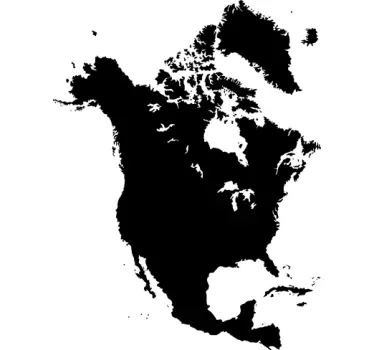 Nordamerika Tafelfolie - TenStickers
