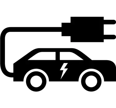 Symbol Aufkleber für Elektro Auto - TenStickers