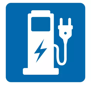 Aufkleber für elektrische Ladestation Symbol - TenStickers