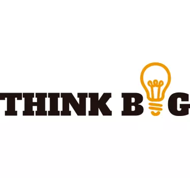 Think Big Firma Text Wandtattoo - TenStickers