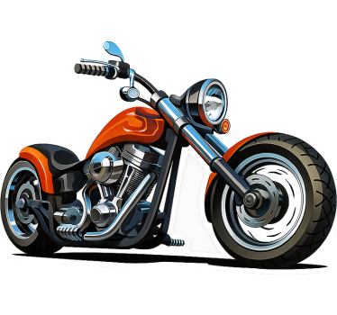 Motorrad folie im klassischen cruiser stil - TenStickers