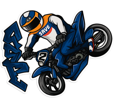 Motorrad folie street rider spray - TenStickers