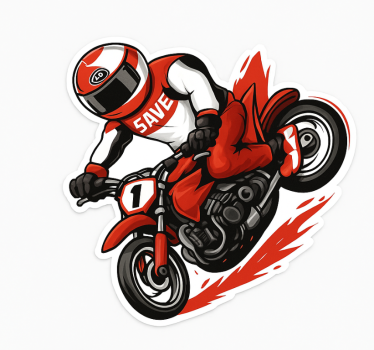 Motorrad folie roten reiter spray - TenStickers