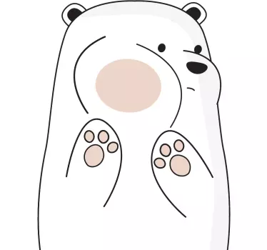 Orso Fenster Aufkleber - TenStickers
