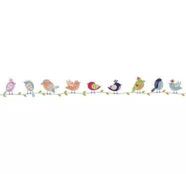Bunter vogel wandaufkleber - TenStickers