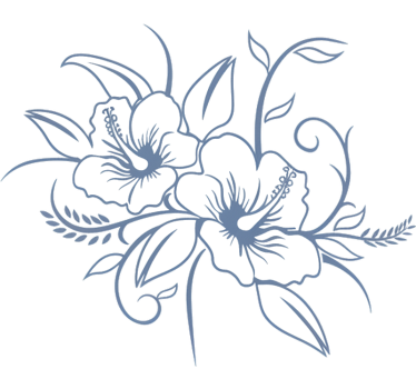 Autoaufkleber blühende hibiskusblüte - TenStickers