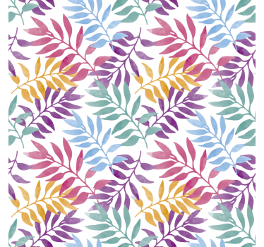 Aquarell Blätter Möbelfolie - TenStickers