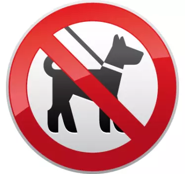 Hunde unerwünscht Aufkleber - TenStickers