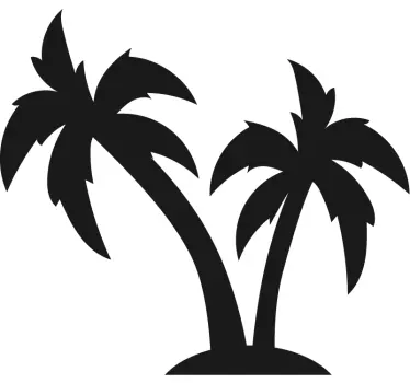 Wandtattoo Baum Palmen Silhouette - TenStickers
