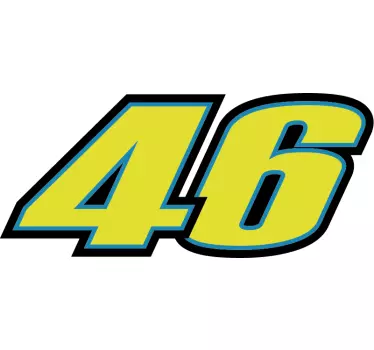 Text Aufkleber Rossi 46 - TenStickers