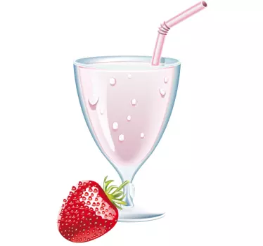 Kühlschrank Folie Milchshake - TenStickers