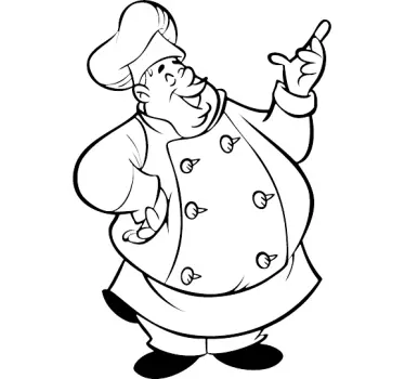 Kühlschrank Aufkleber Chefkoch - TenStickers