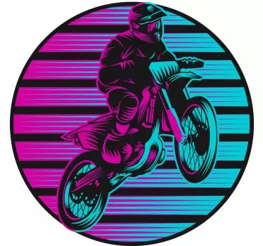 Motocross aufkleber motocross fahrer sprung - TenStickers