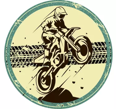 Motocross aufkleber motocross fahrer springt - TenStickers