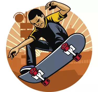 Wandtattoo Extremsport skateboard-trick-aktion - TenStickers