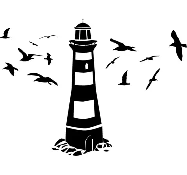 Fensteraufkleber Leuchtturm - TenStickers