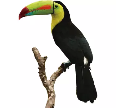 Tukan zeichnung vogel aufkleber - TenStickers