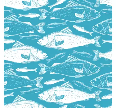 Fisch Aufkleber wasserfischmuster - TenStickers