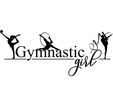 Kunstgymnastik Wandtattoo - TenStickers