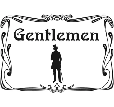 Gentlemen Aufkleber - TenStickers