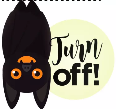 Fledermaus lichtschalter abdeckung aufkleber - TenStickers