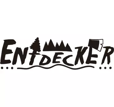 Wohnmobil Aufkleber Entdecker Schriftzug - TenStickers