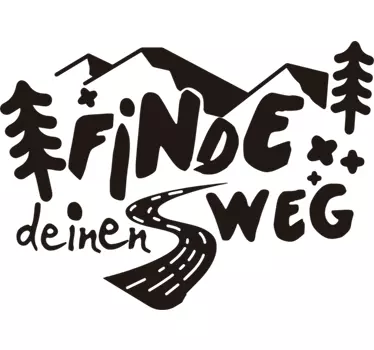 Finden deinen Weg Text Wohnmobil Aufkleber - TenStickers