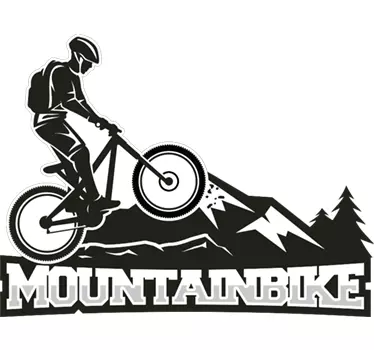 Mountainbike Auto Sticker - TenStickers