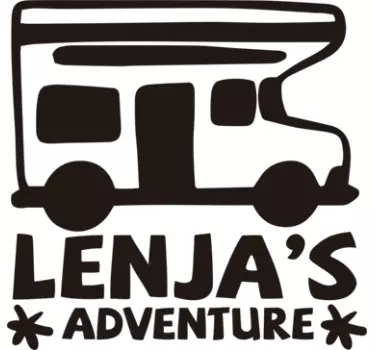 Wohnmobil Aufkleber Abenteuer Van personalisiert - TenStickers