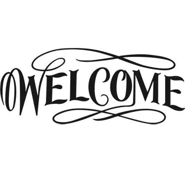 Welcome Aufkleber - TenStickers