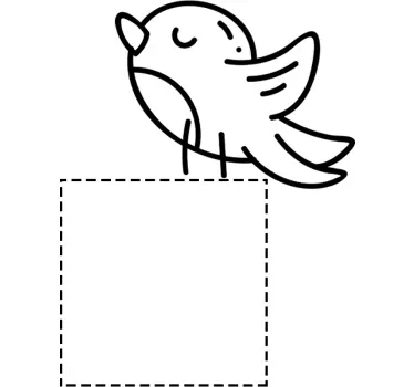 Vogel für schalteraufkleber - TenStickers