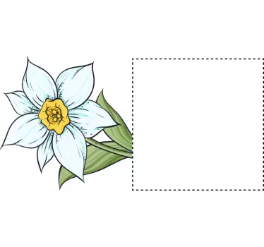 Narzissen blume wanddekoration - TenStickers