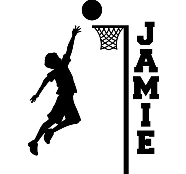 namen basketball wandtattoo - TenStickers