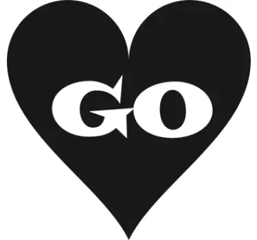 Herz Go Sticker - TenStickers