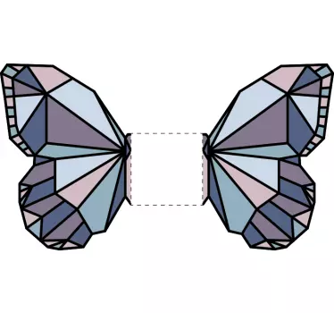 Lichtschalter Aufkleber geometrische schmetterlingsflügel - TenStickers