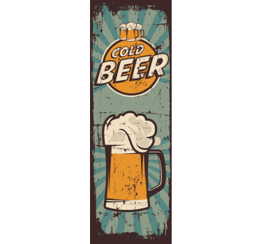 Bierkrüge Kühlschrank Folie - TenStickers