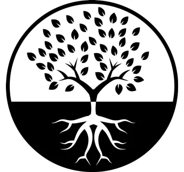 Wandtattoo natur wurzelsymbol baum - TenStickers