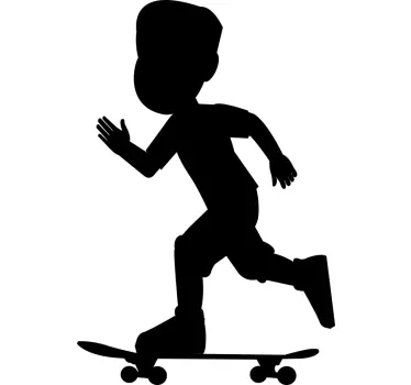Silhouette Skater Wandtattoo - TenStickers