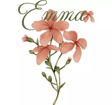 Blumen Sticker personalisiertes blumendesign - TenStickers